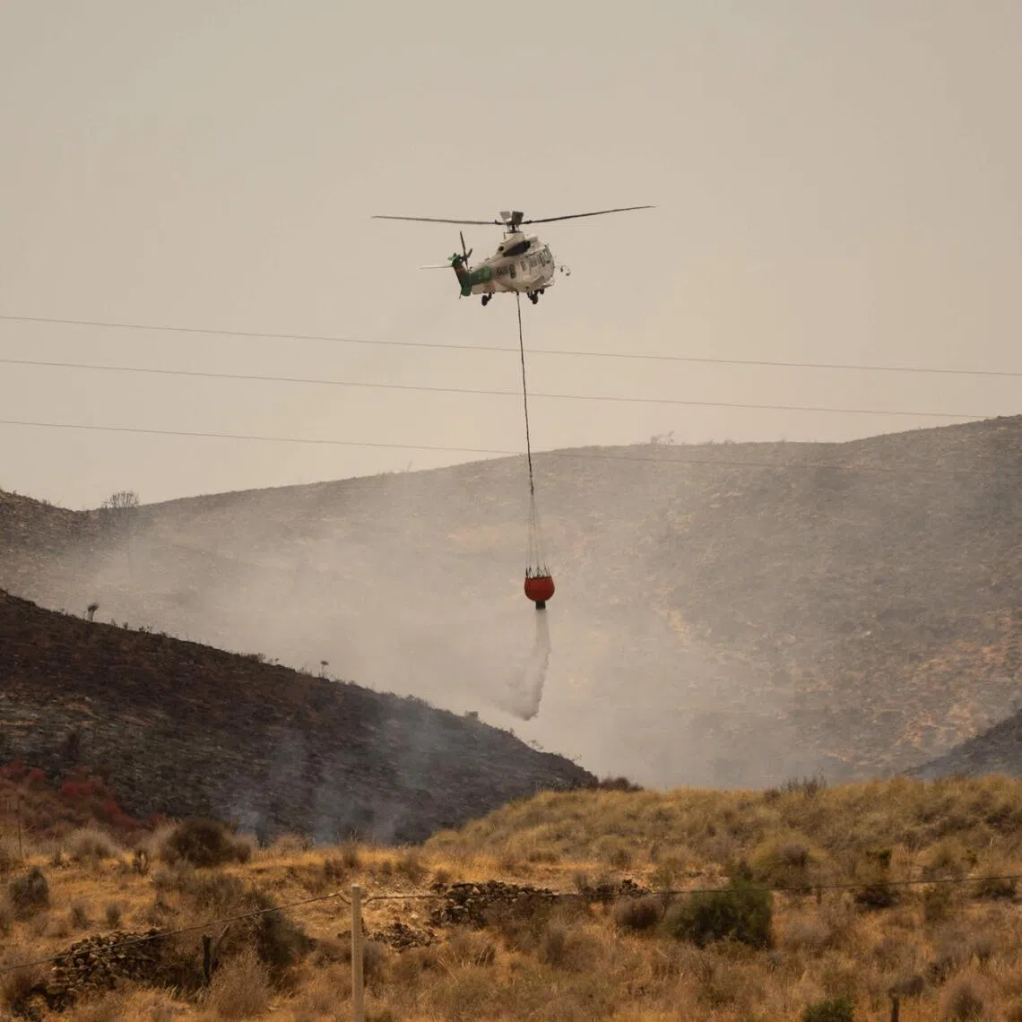 Calmer winds and higher air humidity levels allowed firefighters to directly attack the flames for the first time, officials said.