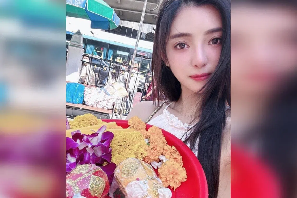 Taiwanese actress Charlene An was extorted by Thai police when she visited Bangkok in January.