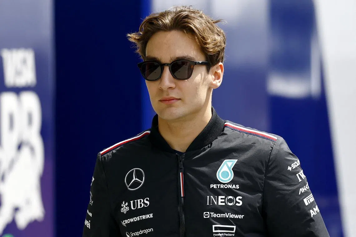 Formula One F1 - Japanese Grand Prix - Suzuka Circuit, Suzuka, Japan - April 4, 2024 Mercedes' George Russell ahead of the grand prix REUTERS/Issei Kato