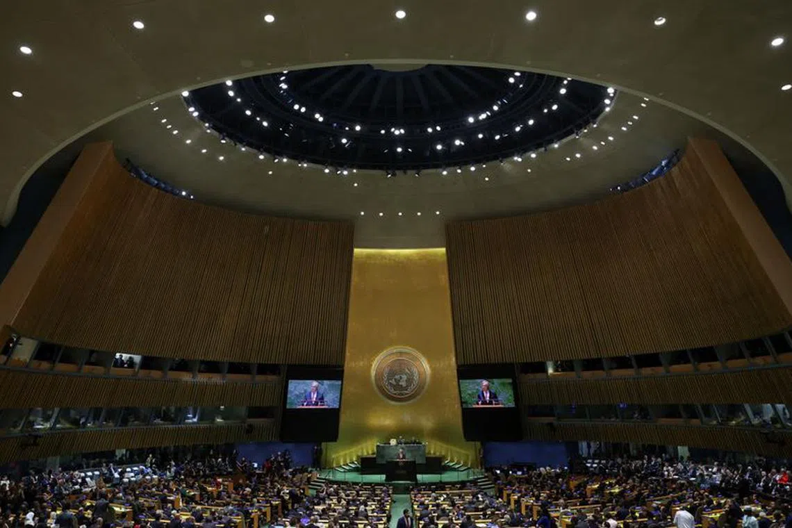 United Nations Secretary-General Antonio Guterres addresses the 78th Session of the U.N. General Assembly in New York City, U.S., September 19, 2023.  REUTERS/Mike Segar