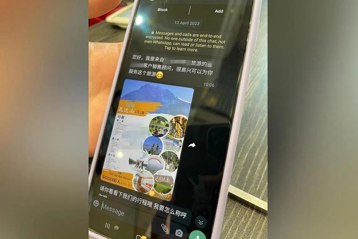 "Alvin", a purported sales consultant from "FL Holidays", had sent victims a detailed itinerary for a travel package to Kundasang, Sabah.