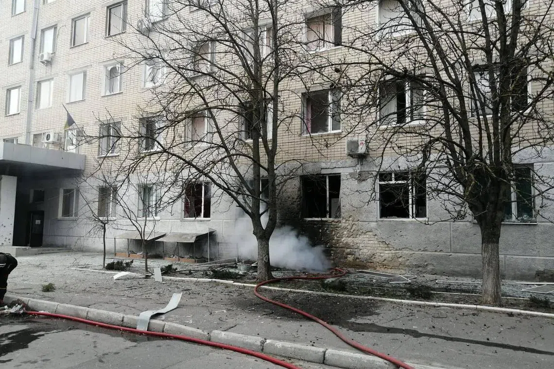 Russian forces shelled a maternity hospital in Mariupol, a port city in southern Ukraine that was captured by Moscow after a long siege.