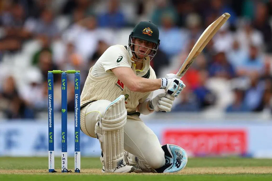 Cricket - Ashes - Fifth Test - England v Australia - The Oval, London, Britain - July 31, 2023 Australia's Steve Smith in action Action Images via Reuters/Paul Childs/File Photo
