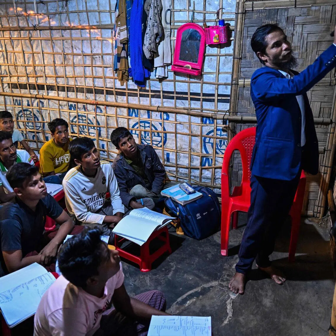 By 2024, UNICEF and its partners were running more than 6,500 learning centres across the Cox’s Bazar camps, educating up to 300,000 children.