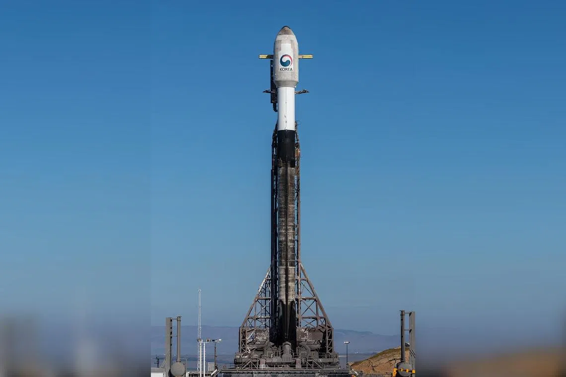 A SpaceX Falcom 9 rocket carrying South Korea's spy satellite took off from the Vandenberg US Space Force Base in California.
