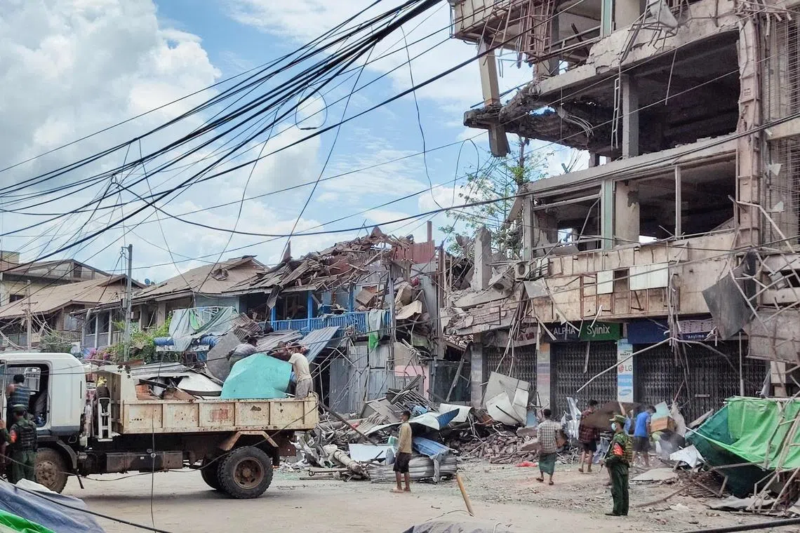 UN special rapporteur Tom Andrews said more than three million people have been displaced by fighting in Myanmar.