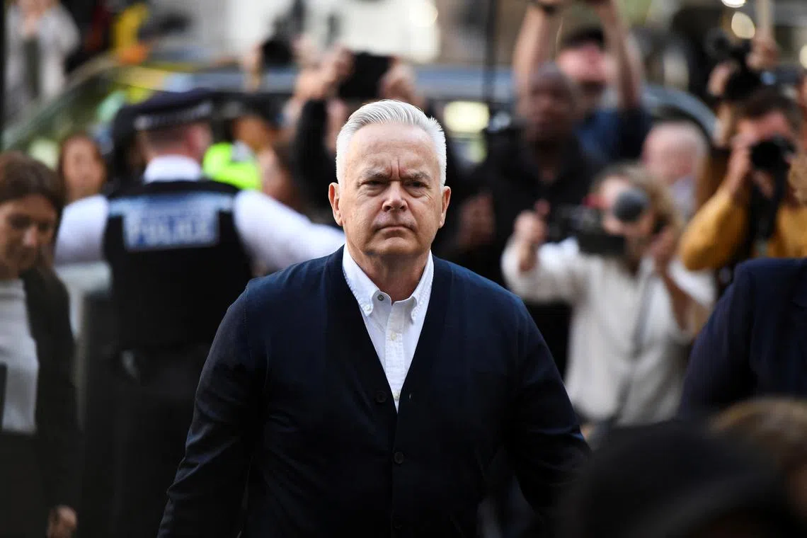 Former BBC news presenter Huw Edwards arrives for sentencing at London's Westminster Magistrates' Court in London, Britain, September 16, 2024. REUTERS/Chris J. Ratcliffe