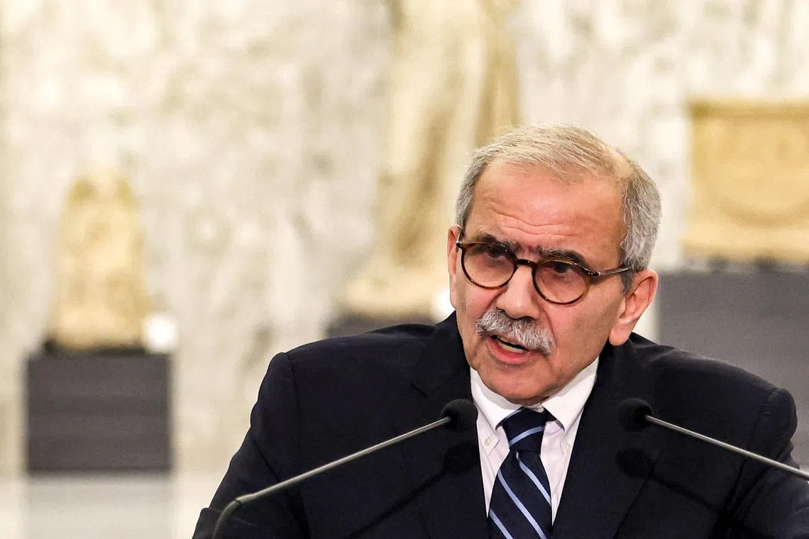 US officials are keen to see Hezbollah influence diminished as Lebanon's prime minister-designate Nawaf Salam (above) forms a new cabinet.