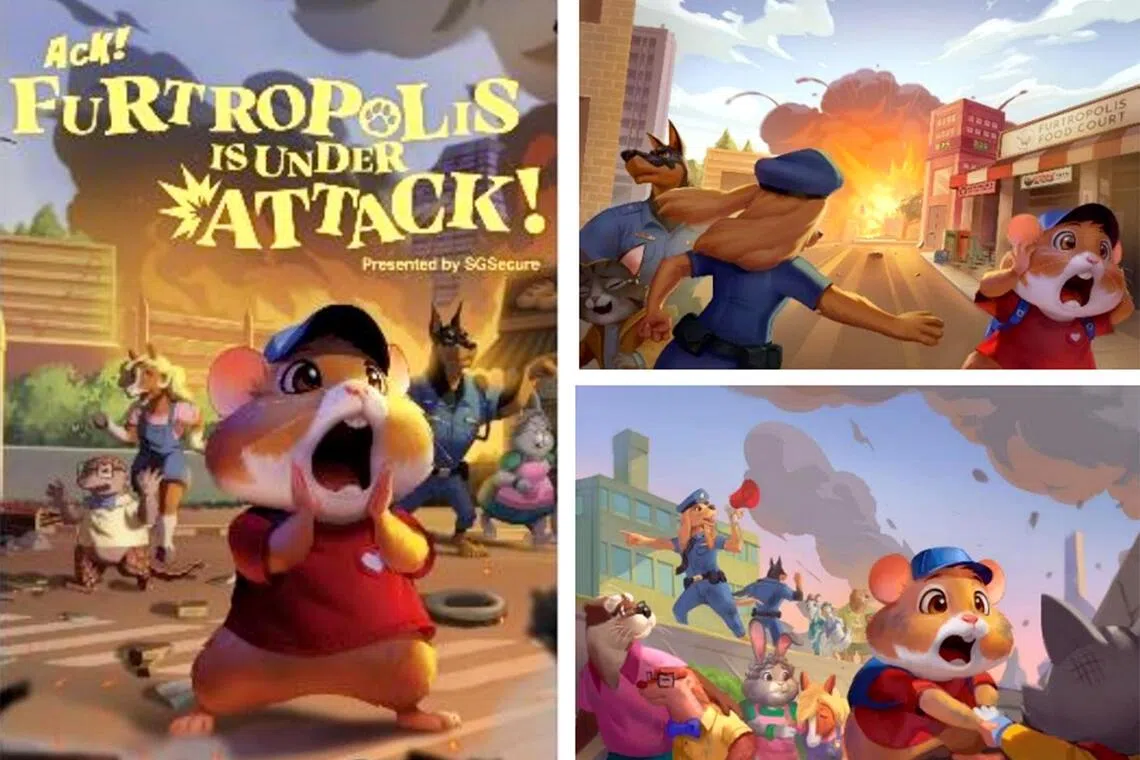 Cover of the Police Pal book called “Ack! Furtropolis is Under Attack!”.