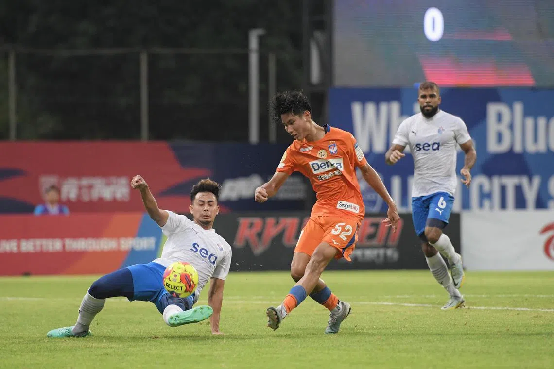 Singapore Premier League match between Lion City Sailors and Albirex Niigata