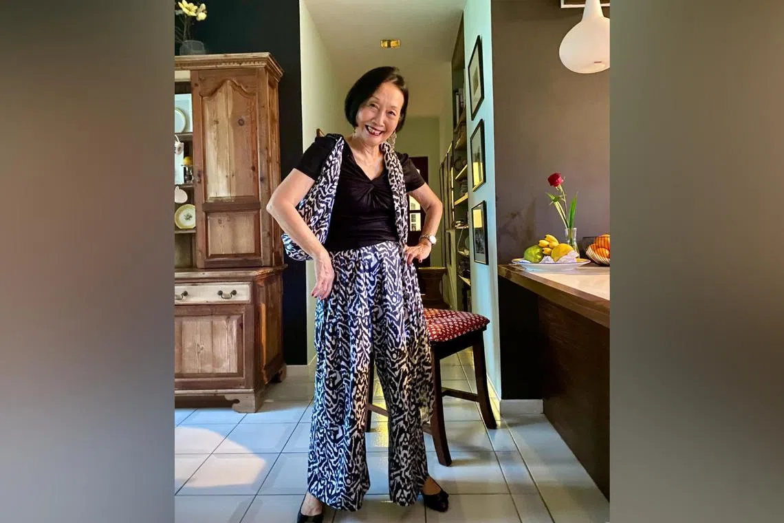 Mrs Eileen Bygrave living in an apartment along Jervois Road with her domestic helper. She has children living overseas.