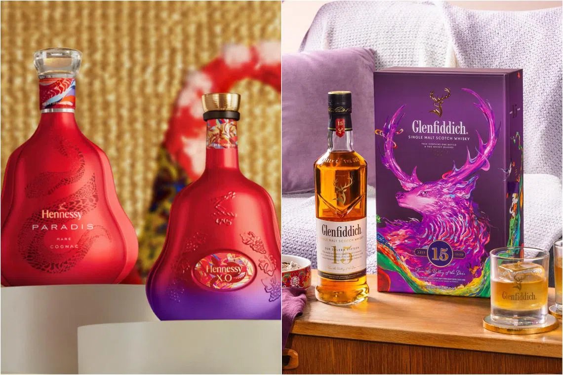 Brands such as Hennessy and Glenfiddich have made a tradition out of creating festive packaging for Chinese New Year. 