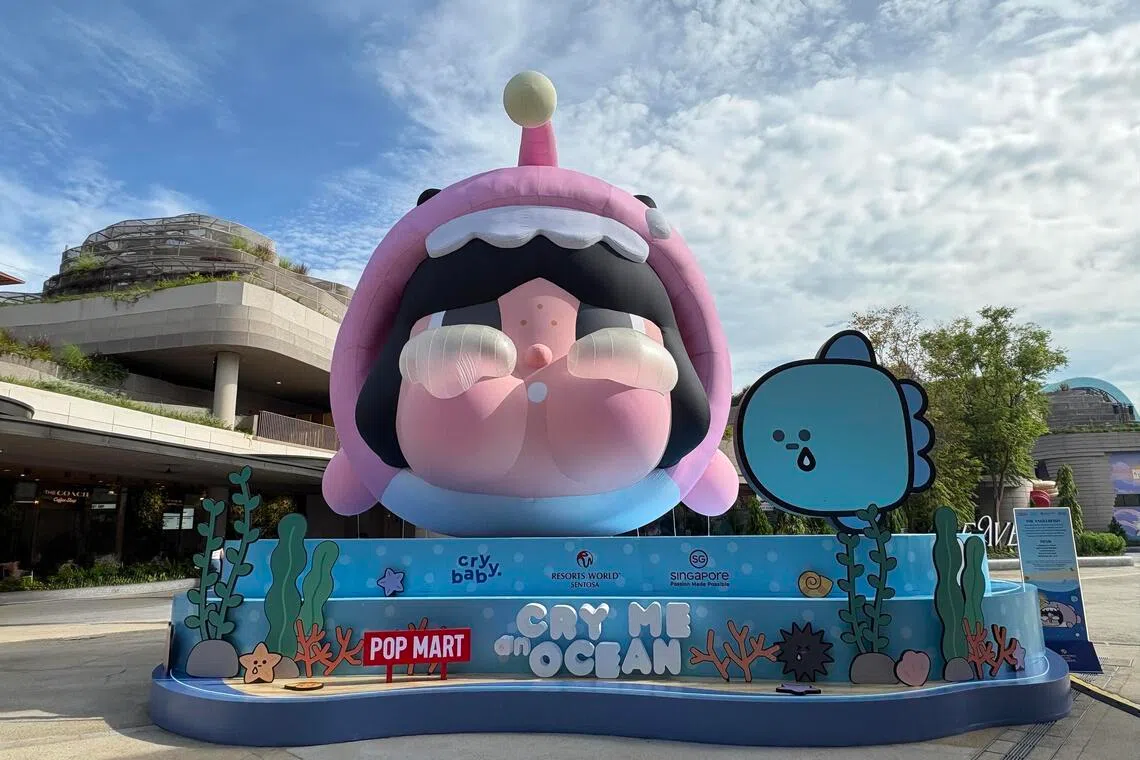 The Anglerfish from Crybaby’s Cry Me An Ocean series at Resorts World Sentosa.