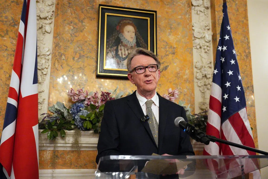 Britain’s Ambassador to the US Peter Mandelson has said he deeply regretted ever meeting Jeffrey Epstein.