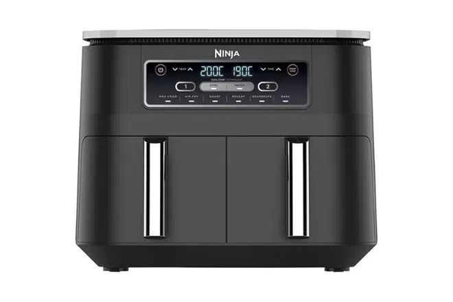 Best dual air fryer in Singapore:Ninja Foodi AF300 Dual Zone Airfryer