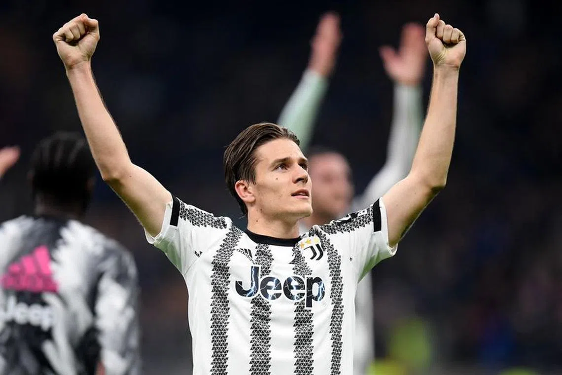 Soccer Football - Serie A - Inter Milan v Juventus - San Siro, Milan, Italy - March 19, 2023 Juventus' Nicolo Fagioli celebrates after the match REUTERS/Daniele Mascolo/ File Photo