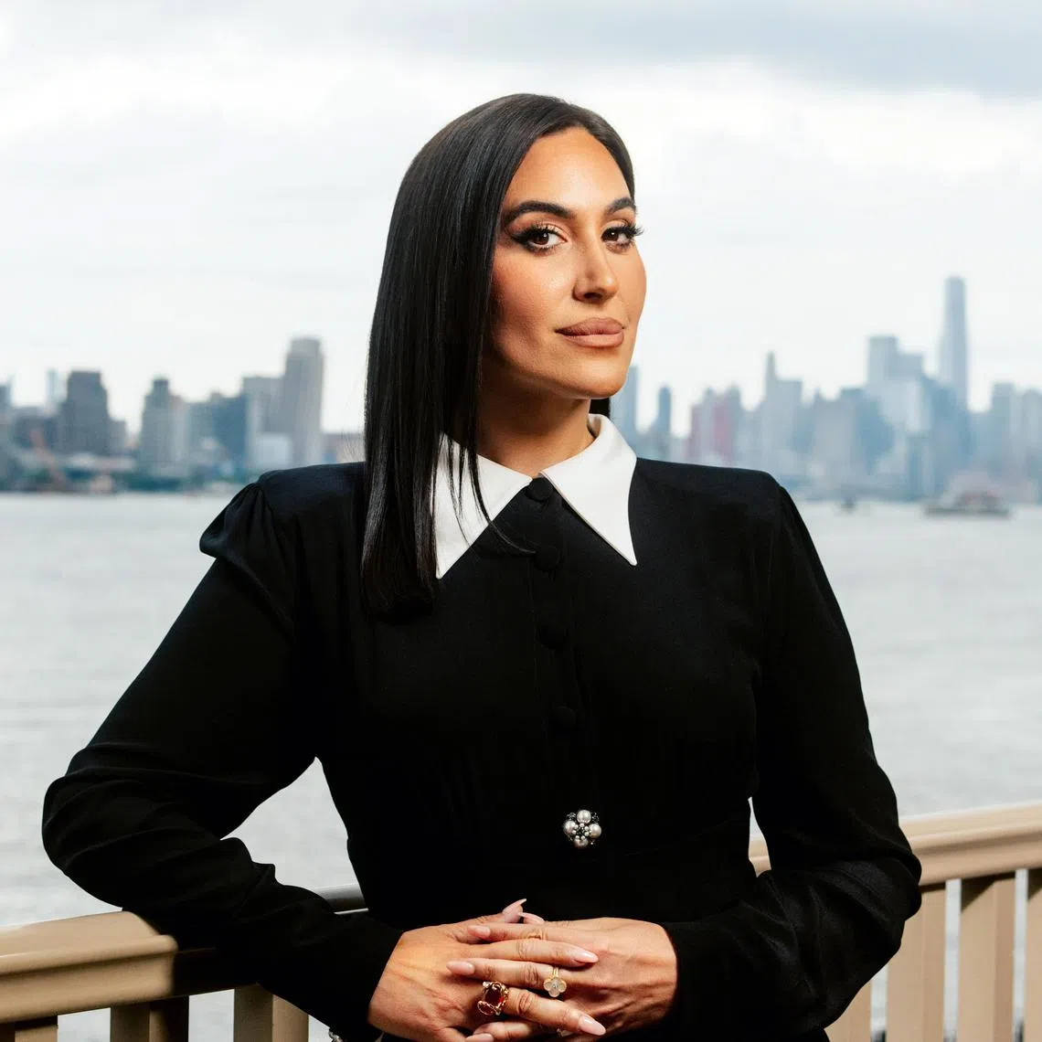 Melinda Farina at her home in Weehawken, N.J., on Aug. 1, 2025. Farina was not the first plastic surgery consultant, but she has introduced new approaches to the business. (Clark Hodgin/The New York Times)