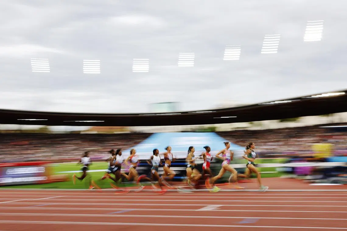 FILE PHOTO: Athletics - Diamond League - Final - Zurich - Letzigrund, Zurich, Switzerland - August 28, 2025 General view during the Women's 3000m Final REUTERS/Stefan Wermuth/File Photo