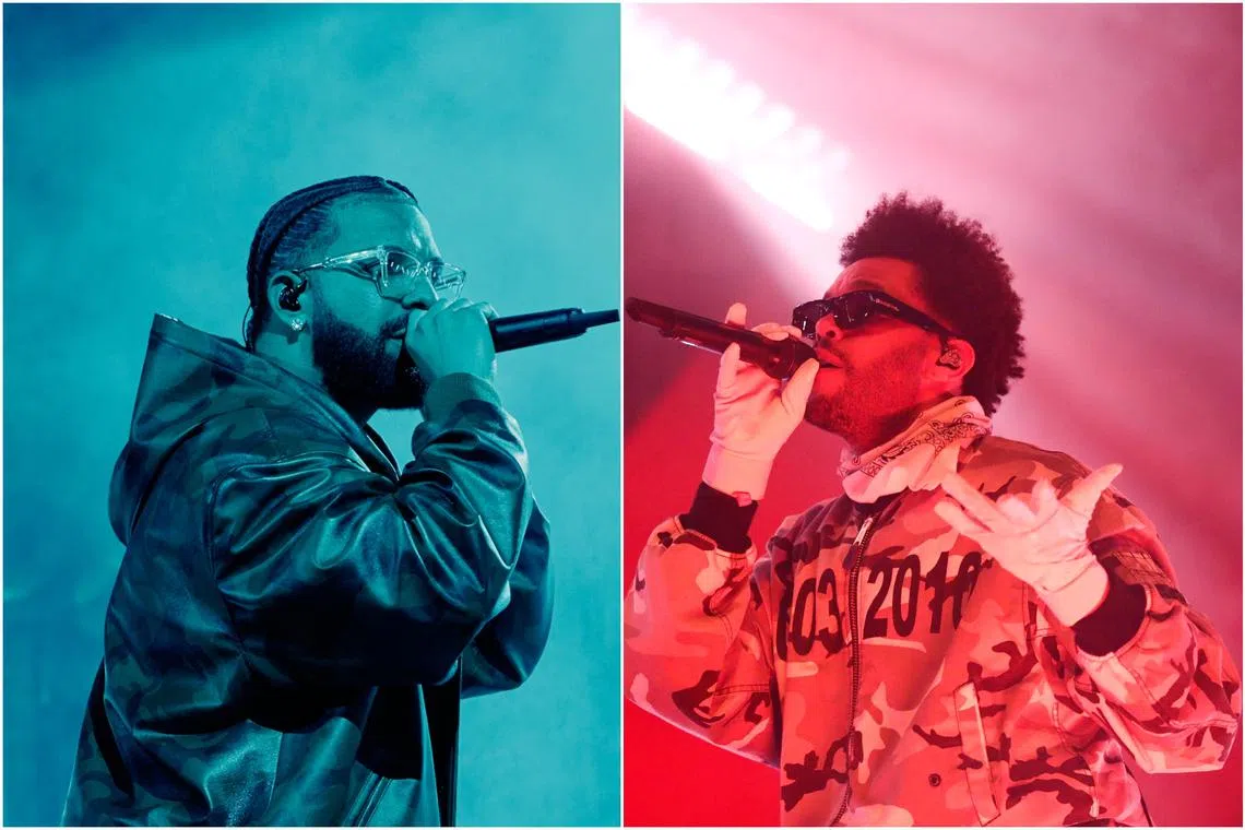 For Drake (left) and The Weeknd, the existence of Heart On My Sleeve may have qualified as a minor nuisance.