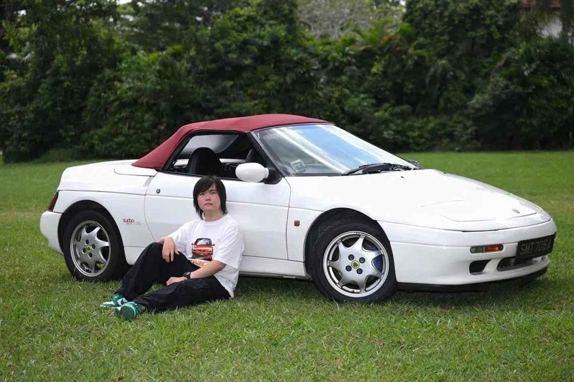 Me and My Car profile of 20-year-old Linus Low with a 33-year-old Lotus Elan sports car on July 27, 2025.