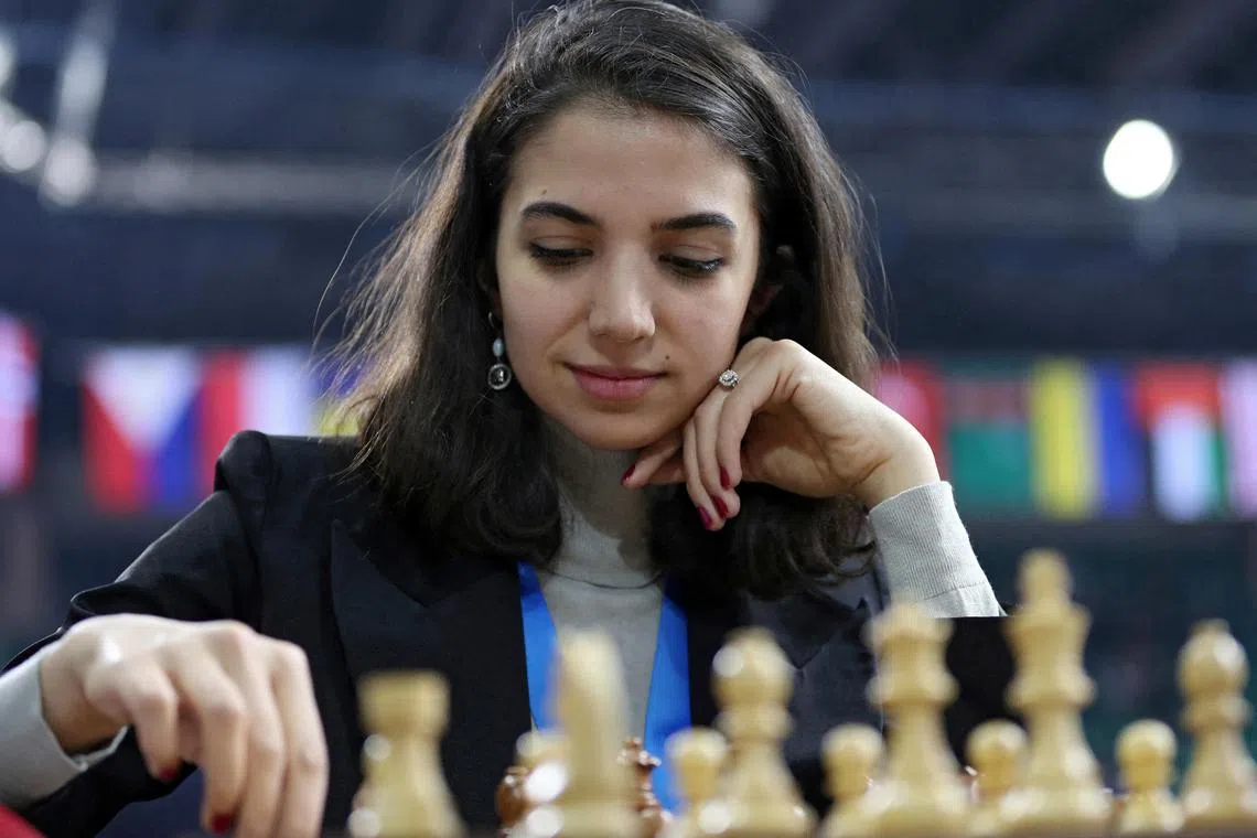 Iranian chess champion Sara Khadem has an arrest warrant issued against her at home.