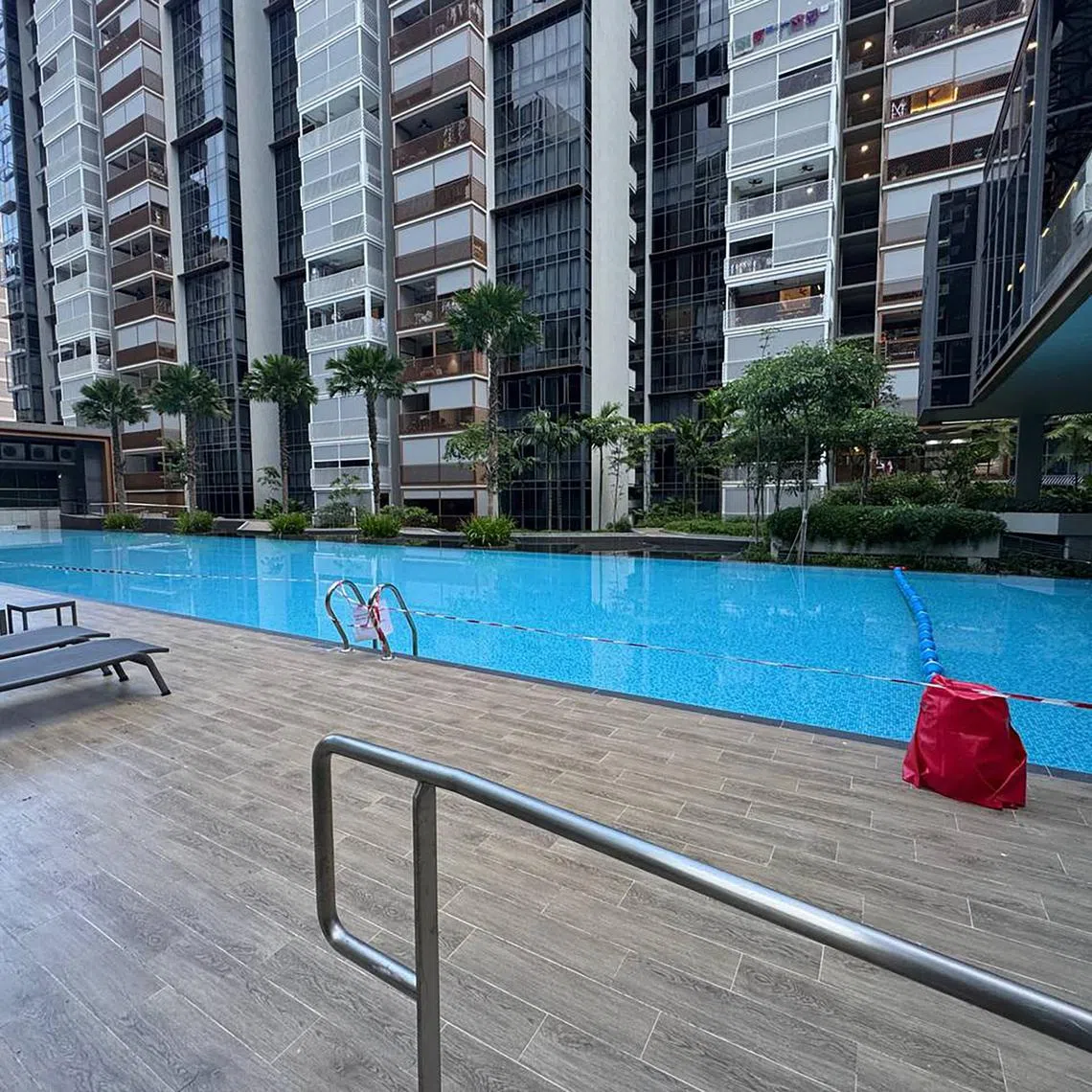ilpool - The swimming pools at a new executive condominium in Sengkang had been closed on-and-off since April after residents noticed dislodged tiles, sparking concerns about safety and quality.

Credit: ST reader