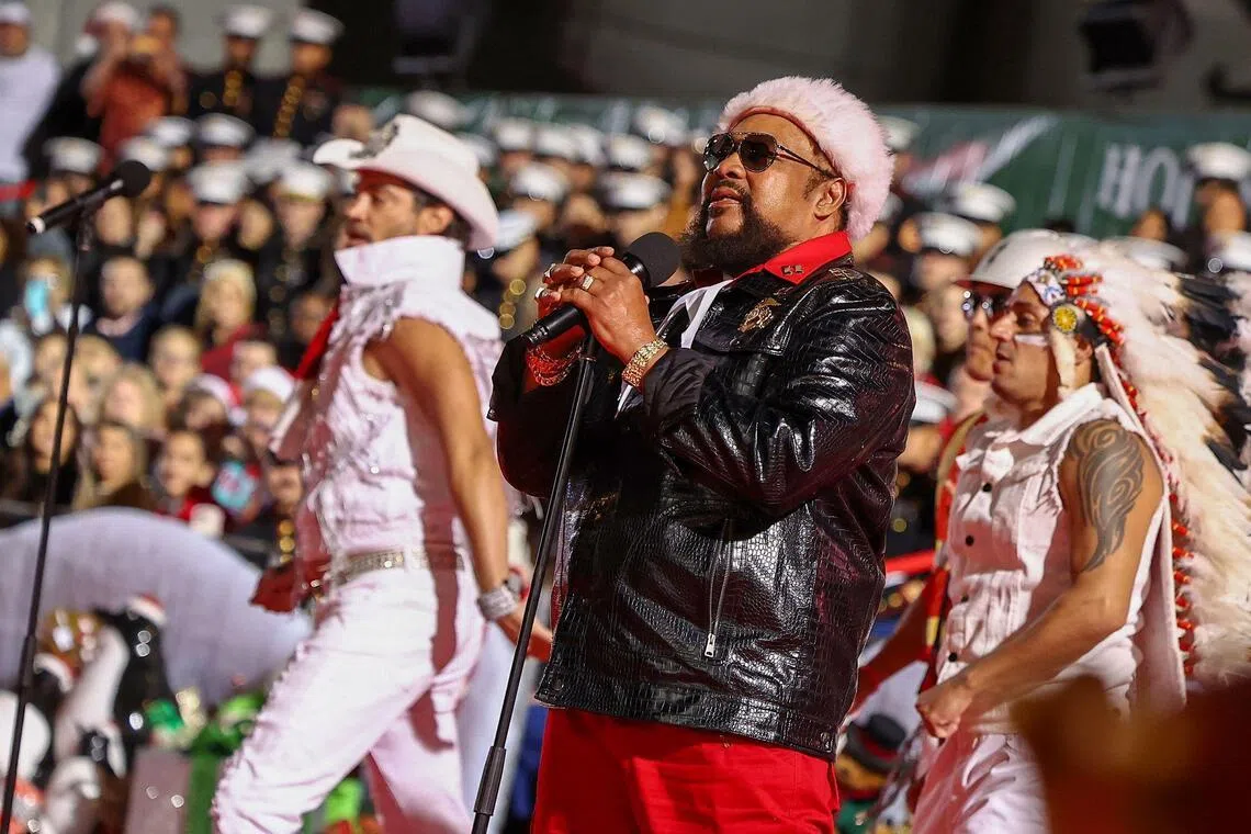 Victor Willis (centre), the frontman of the 1970s disco group Village People, has died at the age of 74.
