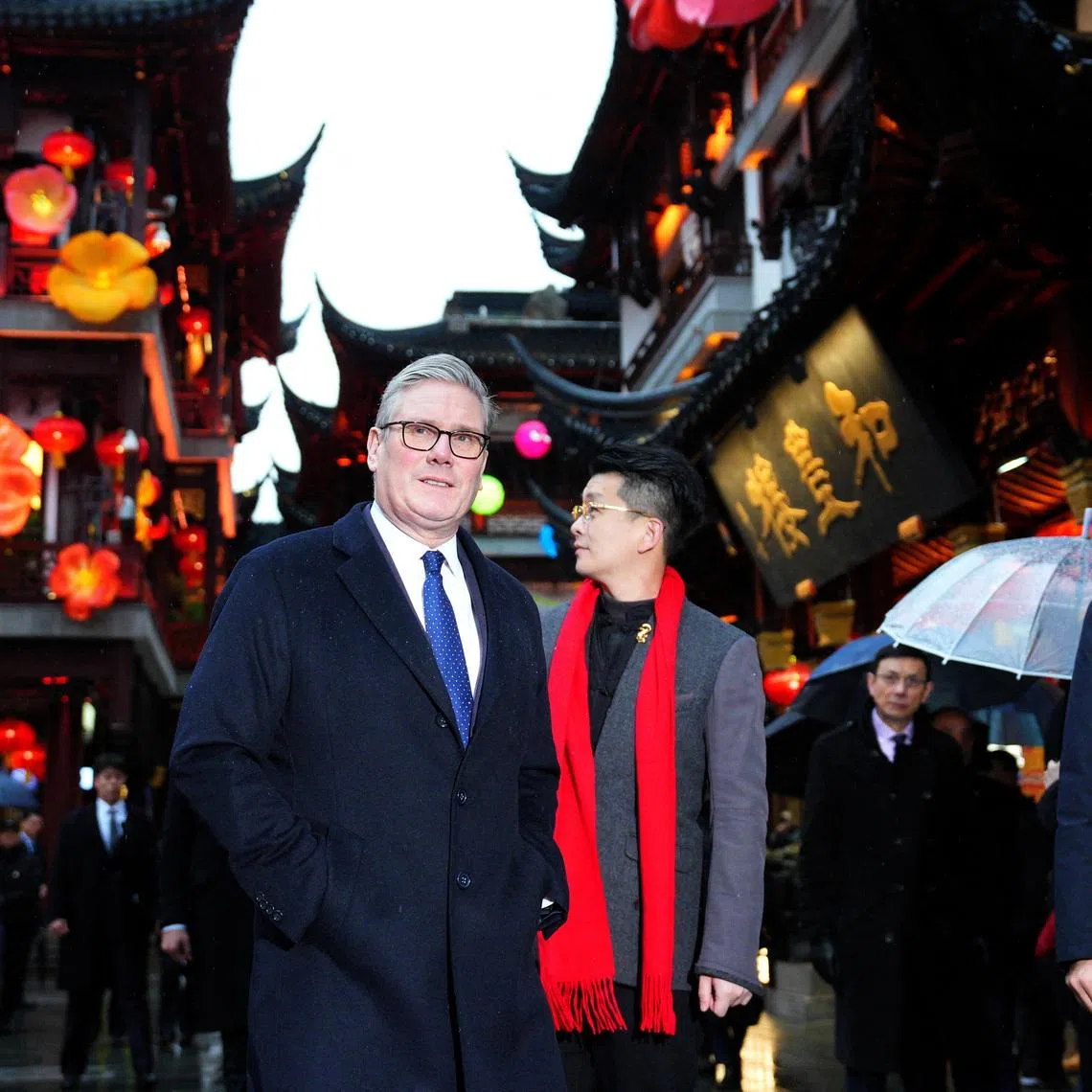 Britain's Prime Minister Keir Starmer visits Yuyuan Gardens in Shanghai, China, January 30, 2026.     Carl Court/Pool via REUTERS