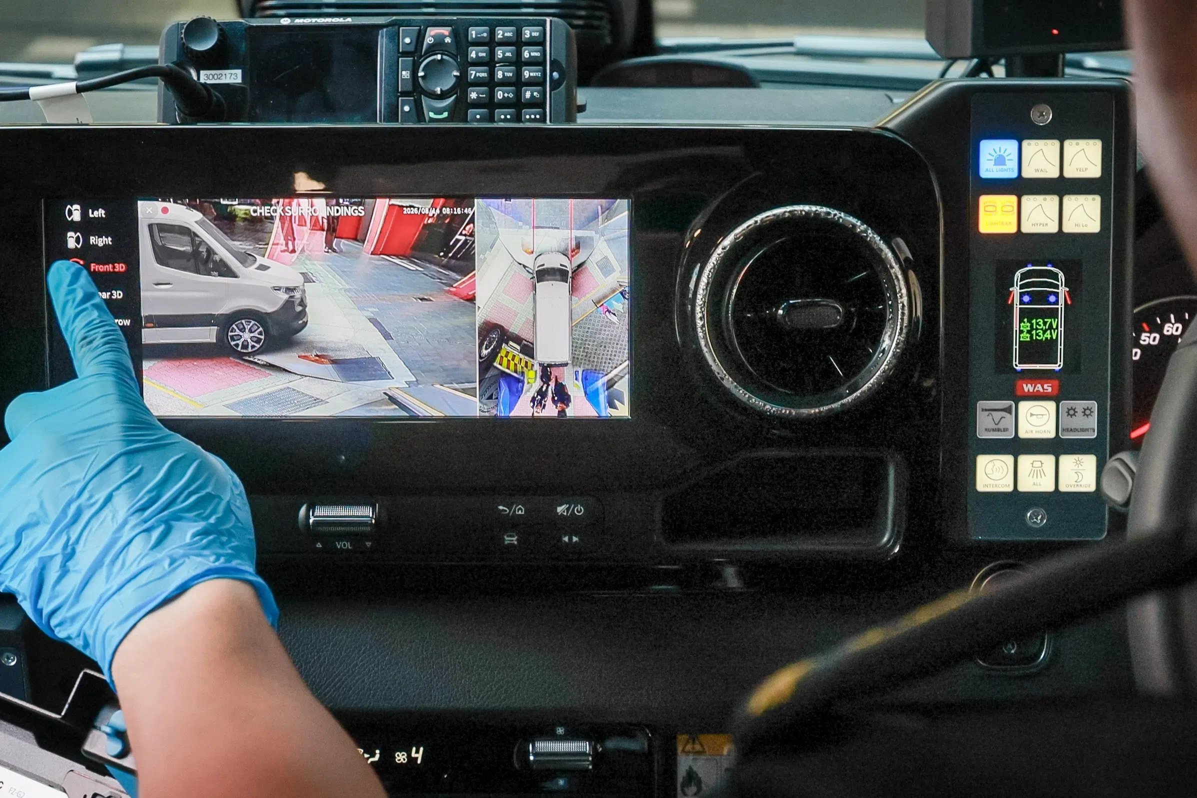 Ambulance drivers benefit from a 360-degree exterior camera, a driver alert system and collision avoidance technology in the new Gen 7E model.