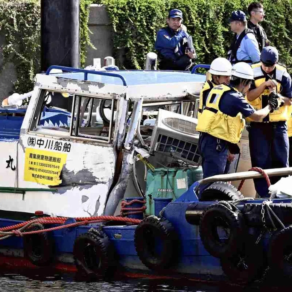 An emergency call was received from the Tsukishima district of neighboring Chuo Ward, the police added.