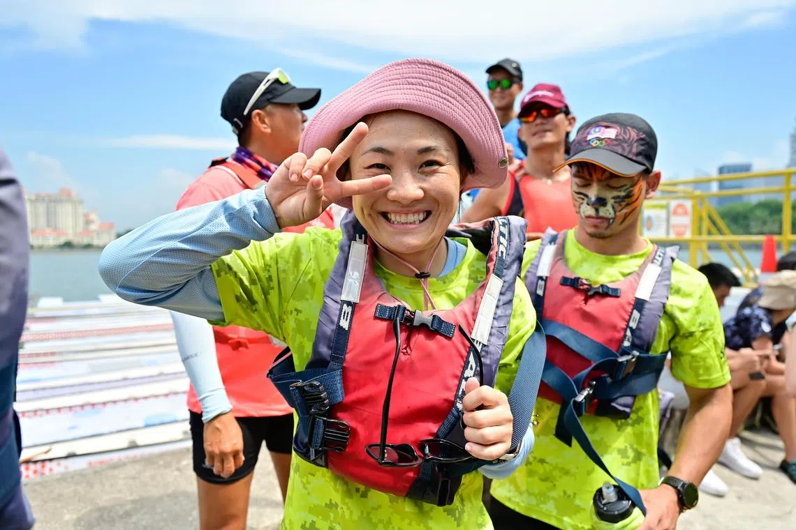 Chinese wrestler Rong Ningning participating in the STEP Southeast Asia Youth Sports Leaders Camp
