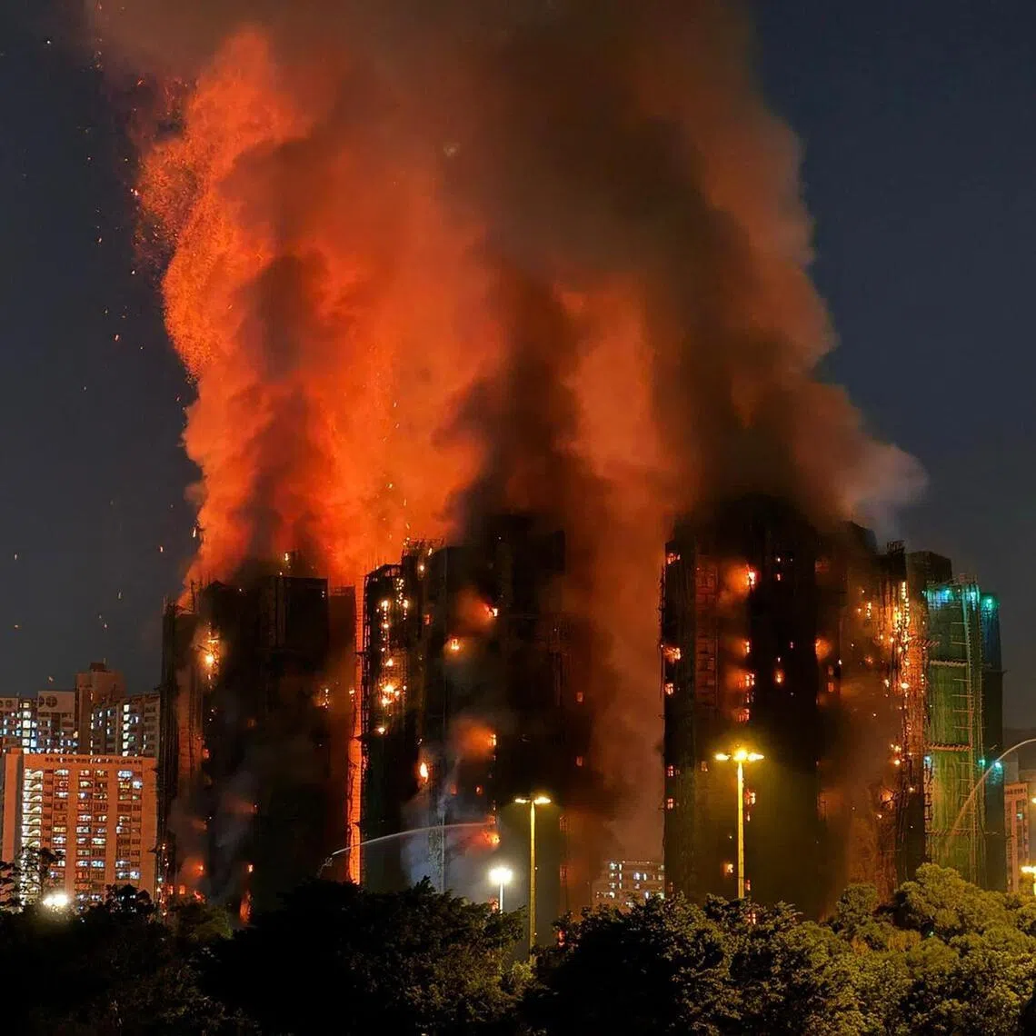 Clips played at March 19’s hearing showed flames shooting up the building and scaffolding falling from the exterior after the fire broke out early in the afternoon.