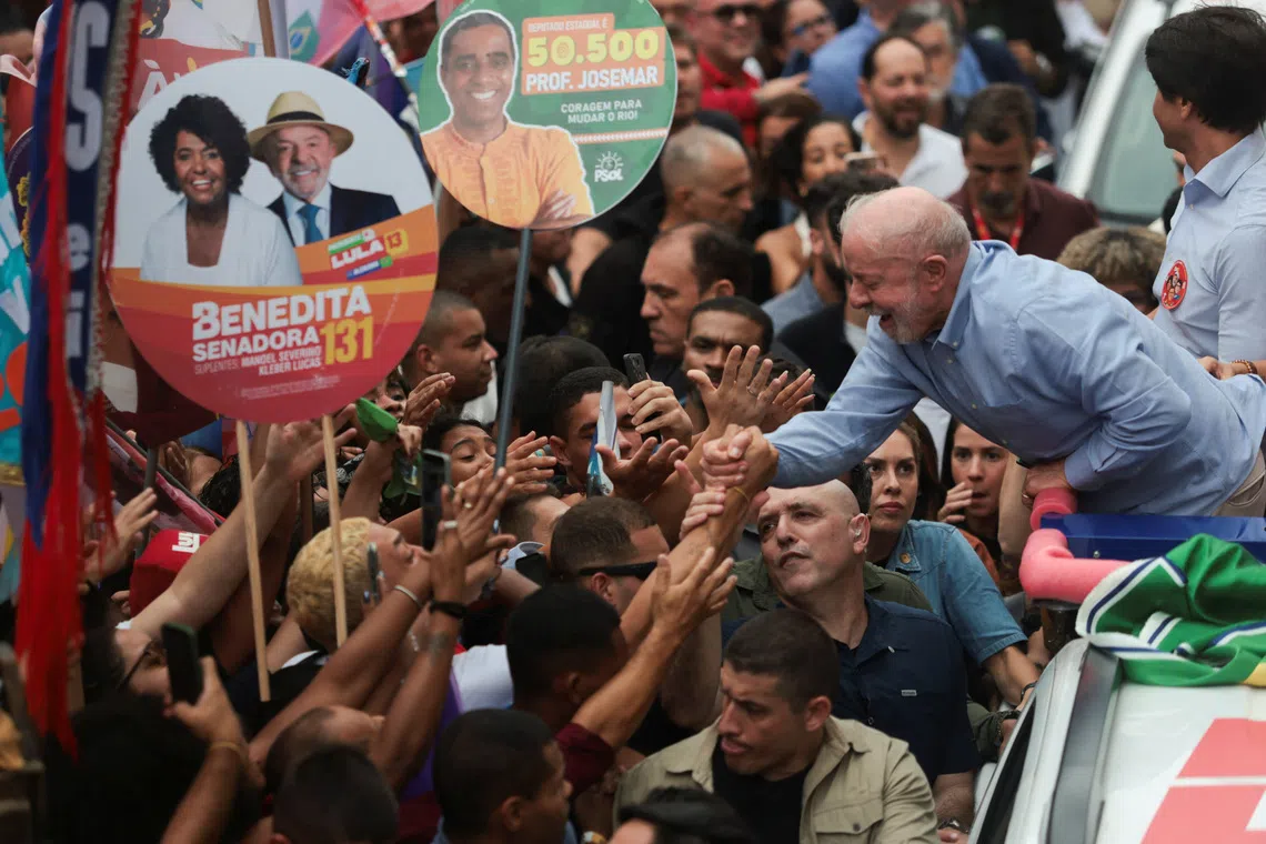 Lula holds thin lead over Flavio Bolsonaro ahead of Brazil election, Datafolha poll shows