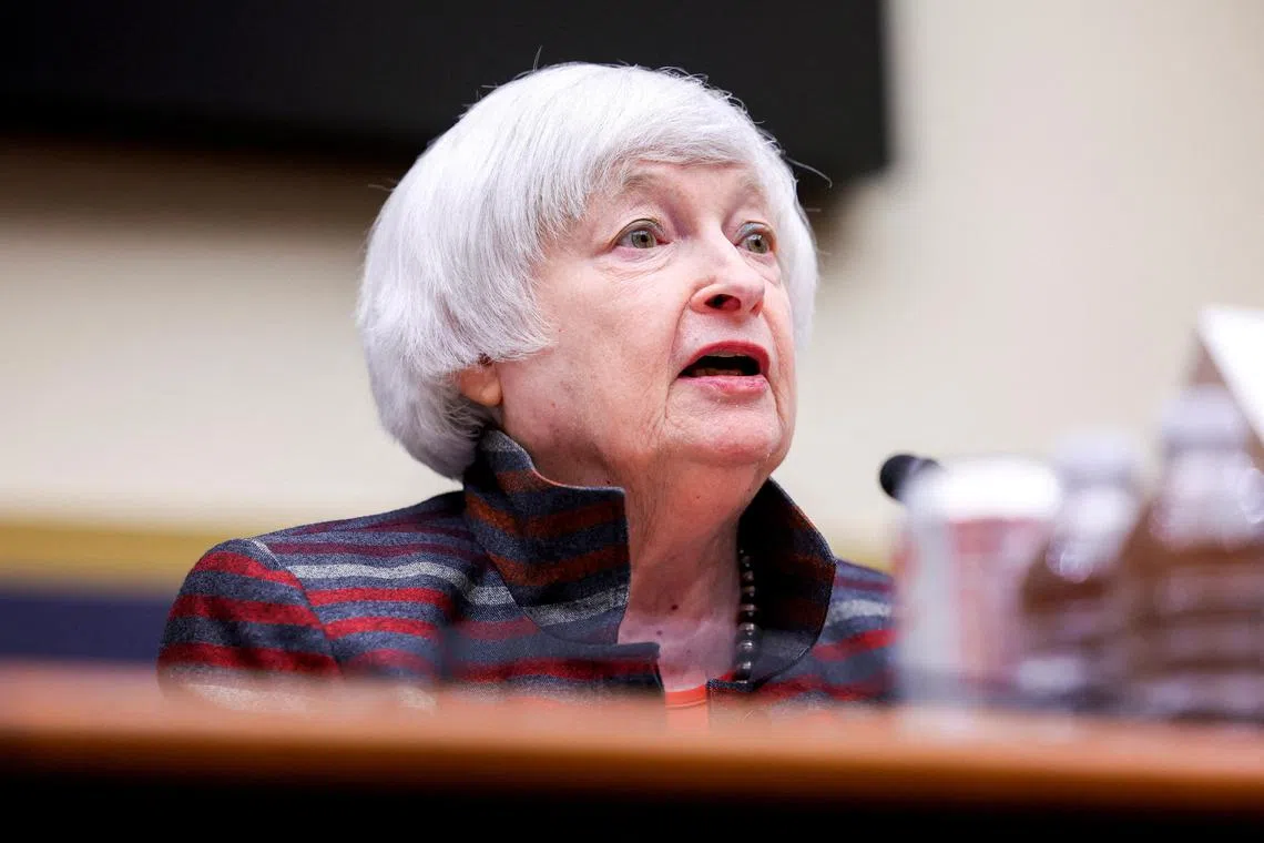 US Treasury Secretary Janet Yellen urged Americans to focus on the longer-term downward trend for inflation, a strong economy and rising wages, rather than focusing on "minor fluctuations".