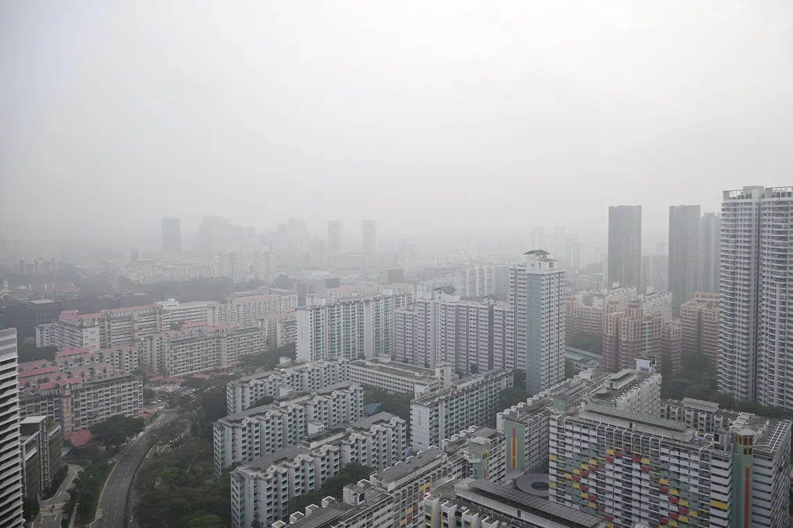 The haze in Toa Payoh at 8am on Sept 29.