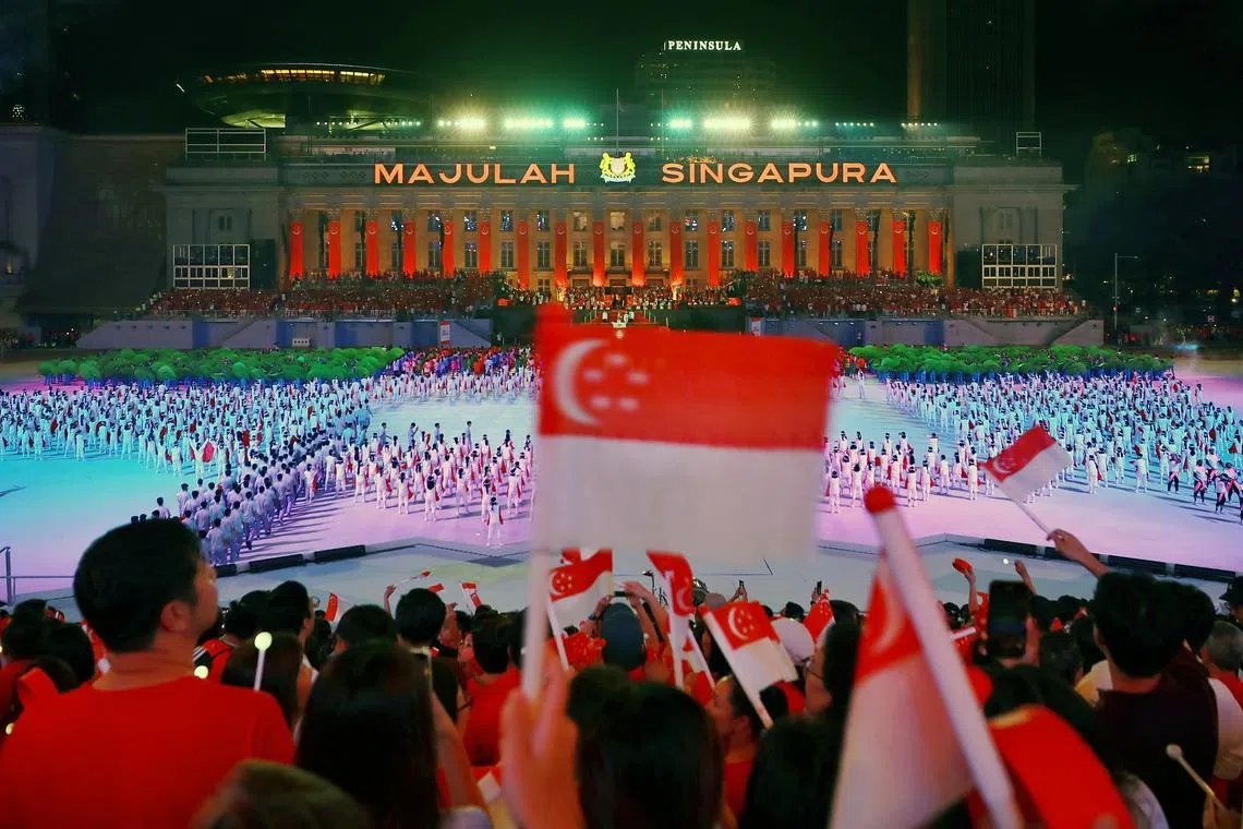 Only authorised vehicles will be allowed access to closed roads during the National Day Parade National Education Shows at the Padang.