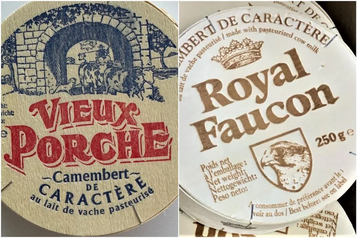 The agency said on Aug 14 it has added Vieux Porche Camembert De Caractere and Royal Faucon Camembert De Caractere to the list of cheese products to be recalled.