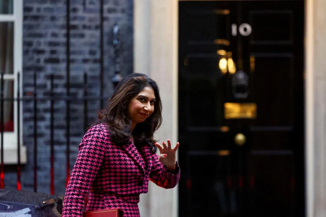 Home Secretary Suella Braverman  criticised the policing of pro-Palestinian marches in Britain, amid Israel's war against Hamas in Gaza.