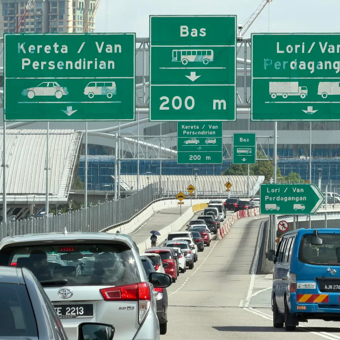 The surge in traffic is due to the convergence of the mid-year school holidays with three major celebrations.