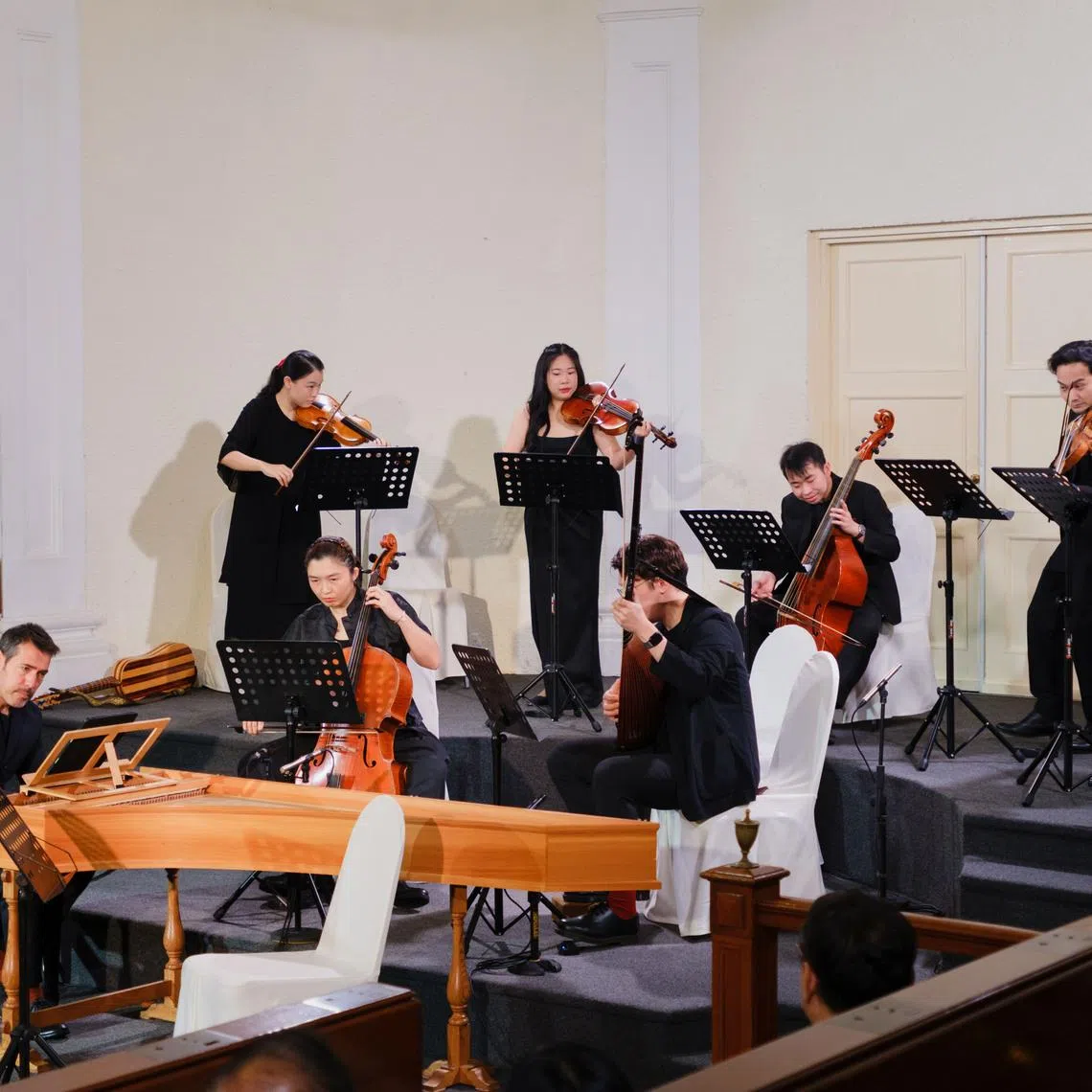 Early music ensemble Red Dot Baroque (RDB) played a programme of 17th century works, curated and led by Canadian guest director and harpsichordist Olivier Fortin, 