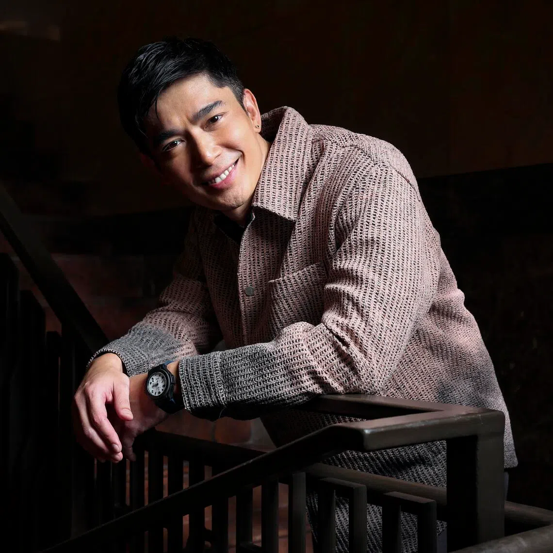 Portrait of actor Elvin Ng at Ulu Pandan Community Club on April 16, 2026. ST PHOTO: BRIAN TEO