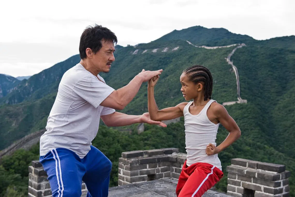 Jackie Chan starred in The Karate Kid (2010) with  Jaden Smith.