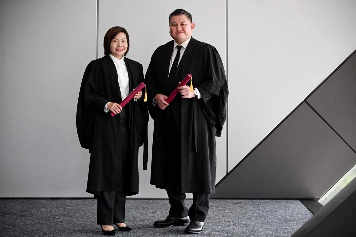 Deputy chief prosecutor Christopher Ong Siu Jin and Drew & Napier director Blossom Hing Shan Shan were appointed as senior counsels on Jan 13.