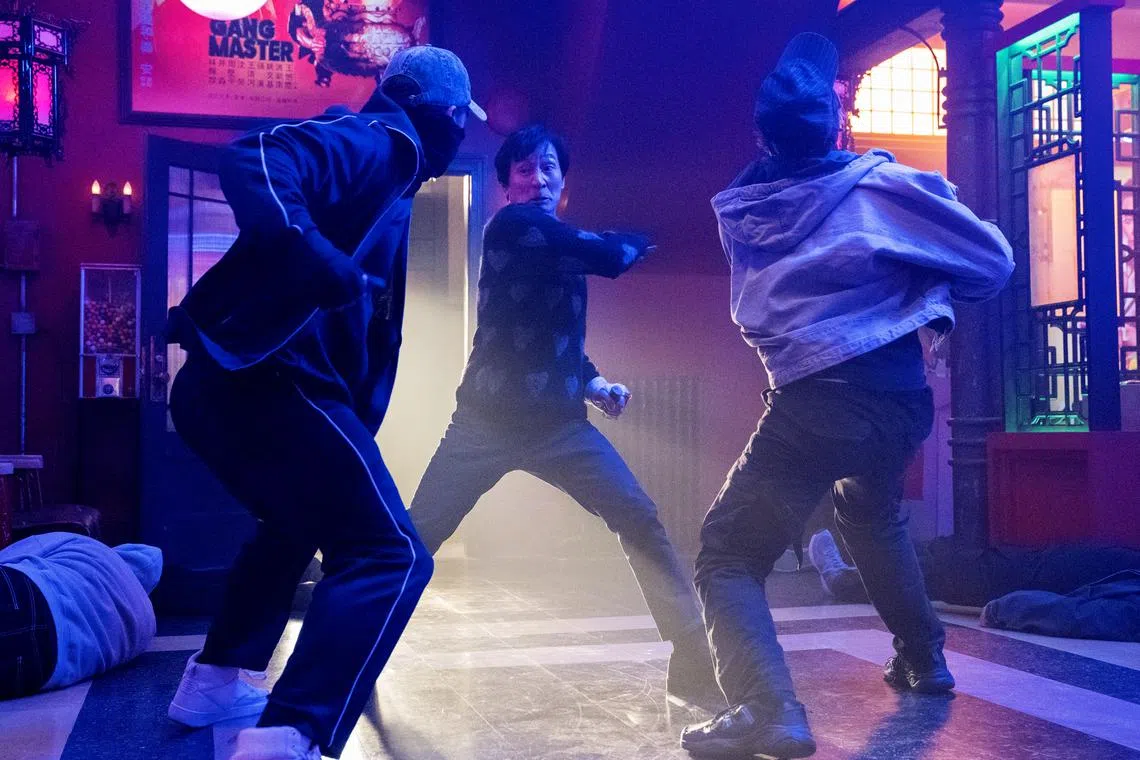 Ke Huy Quan (centre) proves he is more than capable as an action lead, bringing both physical prowess and emotional depth to Love Hurts.