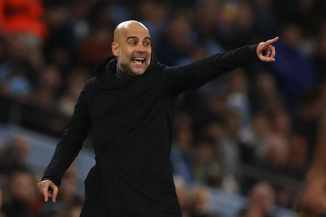 Soccer Football - Champions League - Group G - Manchester City v BSC Young Boys - Etihad Stadium, Manchester, Britain - November 7, 2023 Manchester City manager Pep Guardiola Action Images via Reuters/Lee Smith/File Photo