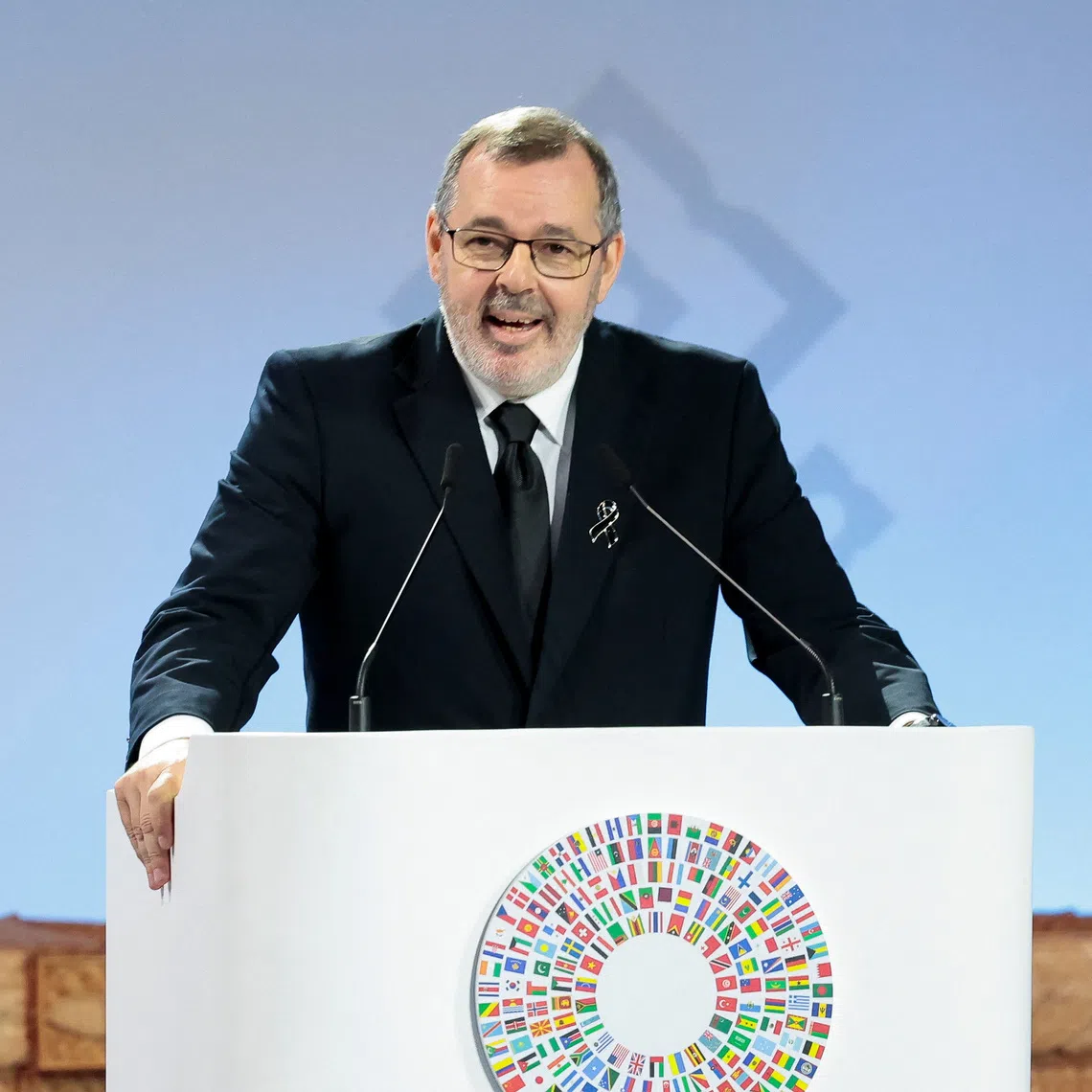 Carlos Carvallo Spalding, President of the Central Bank of Paraguay, speaks at the Annual Meetings Plenary for the IMF/World Bank 2026 Annual Meetings at Queen Sirikit National Convention Center (QSNCC) in Bangkok, Thailand, October 16, 2026. REUTERS/Patipat Janthong