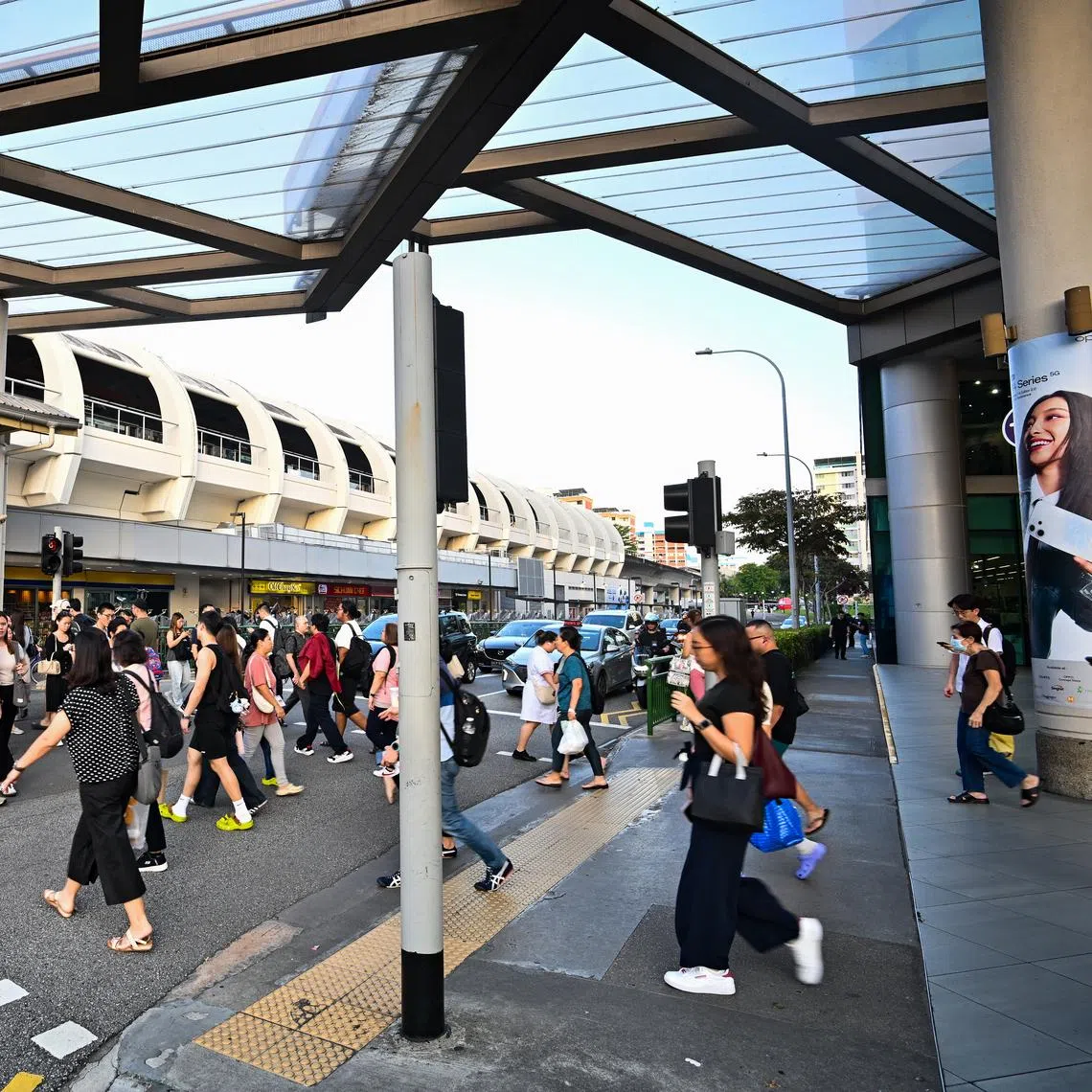 Tactile paving was installed at pedestrian crossings since 2010 to guide visually impaired pedestrians.