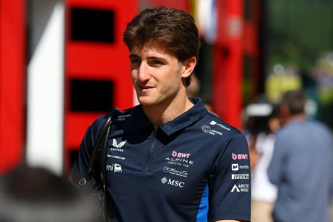 Formula One F1 - Belgian Grand Prix - Circuit de Spa-Francorchamps, Stavelot, Belgium - July 26, 2025 Alpine's reserve driver Jack Doohan before the sprint race REUTERS/Manon Cruz