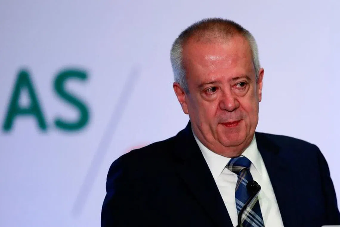 Mexico's Finance Minister Carlos Urzua takes part at the Americas Society and Council of the Americas event in Mexico City, Mexico May 22, 2019. REUTERS/Carlos Jasso/File Photo