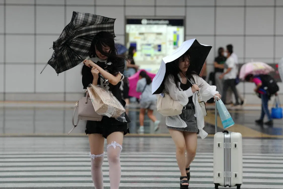 Tokyo and its surrounding areas had been on high alert on Aug 16 for Ampil’s approach, with transport services, trips, events and school classes cancelled en masse.
